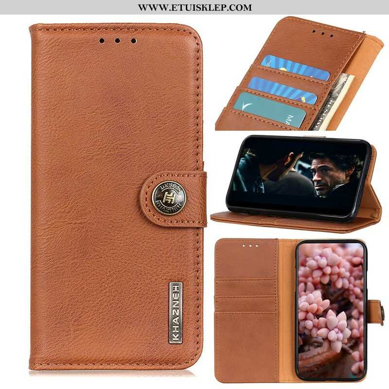 Etui Folio do Realme C11 Imitacja Skóry Khazneh